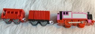 Thomas And Friends Trackmaster Rosie Engine & 2 Cars Red 2009 Martel Gr