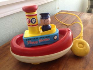 Fisher Price Tuggy Tooter The Tugboat Pull Toy