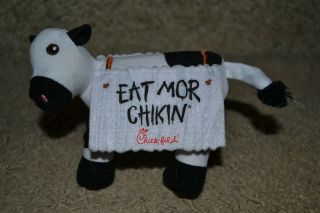 Chick - Fil - A 2014 “eat Mor Chikin” 5.  5 " Plush Cow Advertising