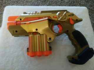 Tiger Electronics Nerf Lazer Tag Phoenix Ltx Gold Blaster Gun