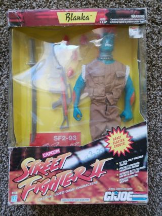 Vintage Street Fighter Ii Blanka 12 " Action Figure Gi Joe 1993 Capcom Hasbro Vtg