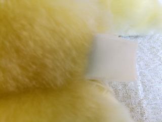 Large Soft Shiny Floppy Yellow Bunny Rabbit Plush Stuffed Animal Laying Down 18 