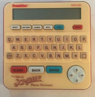 Scrabble Electronic Players Dictionary Franklin Scr - 226 -
