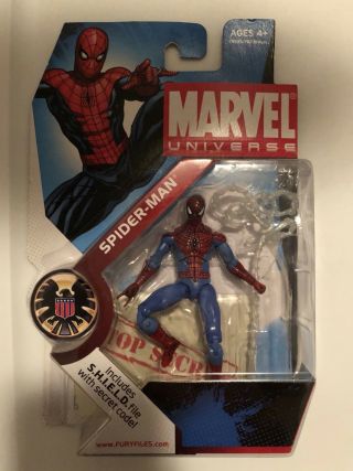 Marvel Universe 3.  75 Series 1 002 Spider - Man