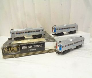 K - Line K - 1935 Amtrak Passenger Budd 3 Unit Rdc Train Set O Gauge Power Dummies