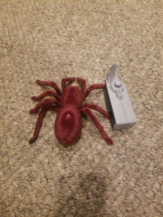 Remote Control Scary Creepy Soft Plush Spider Infrared Rc Tarantula Toy Kid Guc