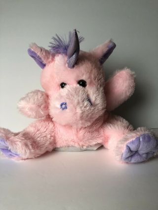 Kellytoy 9” Pink Unicorn Hand Puppet Plush Toy Fantasy