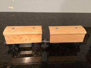 3 WOODEN Unpainted CARGO CAR/ Train,  Paint and Play for Thomas & Friends Wooden 2