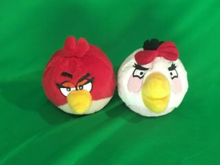 Angry Birds Plush,  Female Red And Female Matilda With Sound,  2010