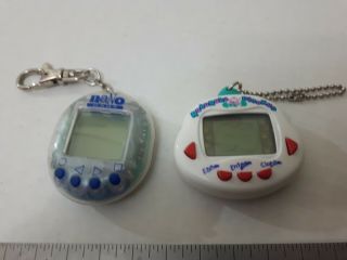 1997 Tamagotchi Game Virtual Reality Pet Key Chain Nano Baby Rakuraku