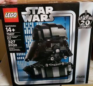 Lego Star Wars Darth Vader Bust 75227 2019 20 Years Celebration Exclusive