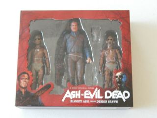 Neca Ash Vs Evil Dead Ash Figure Bruce Campbell Bloody Ash Faces Demon Spawn