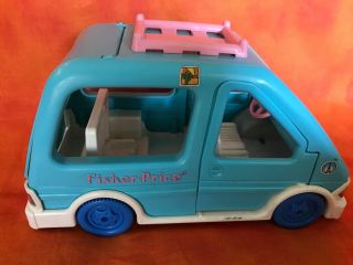 1993 Fisher Price Loving Family Aqua Mini Van Suv Car 4631