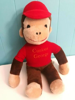 Vintage Curious George Plush 1970 Knickerbocker Monkey 18 " Stuffed Animal