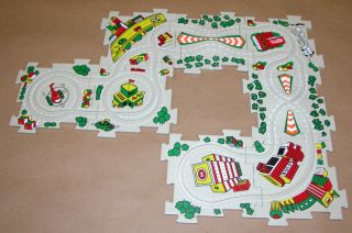 Fire Truck Puzzle vehicle theme TRACK & ROAD SIGN SET for battery operated game 3