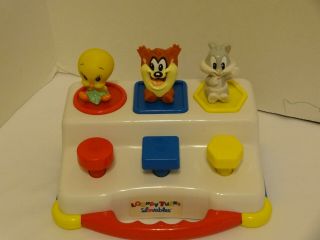 VTG TYCO Looney Tunes Luvables Pop - Ups Toy with Baby Tweety,  Taz & Bugs 1995 2