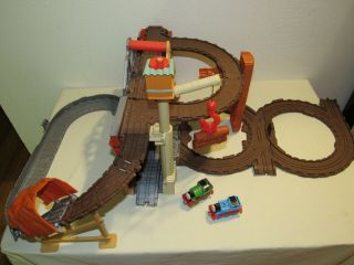 Thomas Take N Play Rescue From Misty Mountain Train & Track Set W/ Magnetic Logs