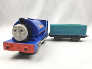 Trackmaster Thomas & Friends Tomy Train Sir Handel 3 2010 Mattel Blue Cargo