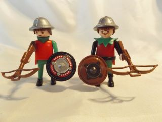 Playmobil Medieval Knights,  Soldiers With Crossbows,  Daggar,  Shields For Castle