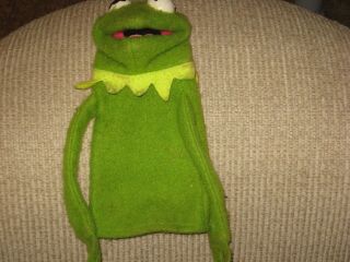 Vintage Muppet Kermit The Frog Hand Puppet
