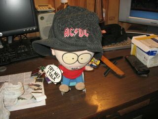 South Park Plush Timmy W/ Tags In Wheelchair Comes With A Ac/dc Hat See Listing