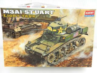 Academy M3a1 Stuart Light Tank Car Model Kit 1398 Ta992 - 12000 1:35 Scale T78