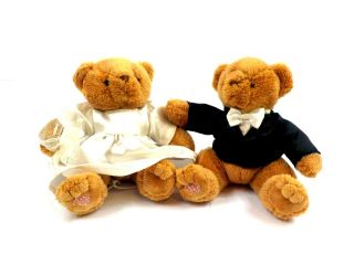 Priscilla Hillman Cherished Teddies Bride Groom Plush Wedding Collectible Bear