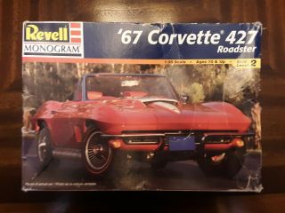 Revell Monogram 1967 Corvette Roadster 1:25 Scale Model Copyright 1998