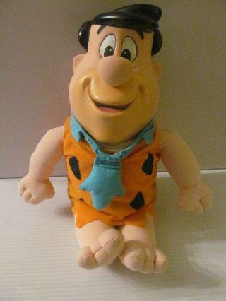 Fred Flintstone Plush Doll (plastic Head) - 12 Inches - By Mattel - Light Wear