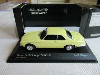 Minichamps 1/43 Jaguar Xj12 Coupe Series Ii 1975 " Pale Primrose " Ltd 400130462