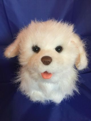 Hasbro Furreal Friends Animated White Puppy Dog Walks Barks Plush Stuffed Animal