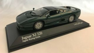 Minichamps 1/43 Scale 430 102224 Jaguar Xj 220 1991 Met Green