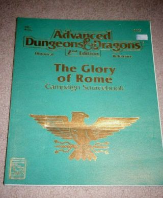 Ad&d Advanced Dungeons & Dragons 2nd.  Ed.  The Glory Of Rome Campaign Sourcebook