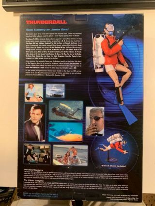 Sideshow Thunderball James Bond 12” action figure NIB Sean Connery 2