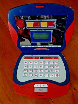 Spiderman 2 Learning Letters Talking Laptop Educational Games Marvel 2004