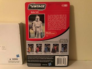 Star Wars Vintage Mail - Away Boba Fett Prototype Armor VC61 3.  75” Unpunched Card 3