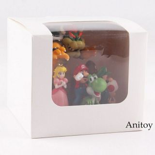 Mario World Toys Bowser Princess Peach Yoshi Luigi Action Figure Model 2