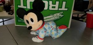 Disney Baby Musical Crawling Pals Plush Mickey Mouse Pajamas Develops Learning