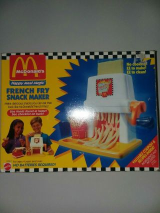 Vintage Mcdonalds Happy Meal Magic French Fry Snack Maker 1993