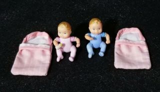 Fisher Price Loving Family Dollhouse Twin Baby Boy & Girl Doll