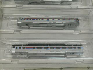 Z Scale - Marklin Mini - Club - Set of (16) Amtrak Passenger Train Car Bodies 3