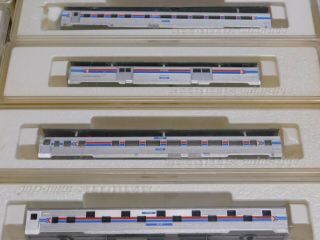 Z Scale - Marklin Mini - Club - Set of (16) Amtrak Passenger Train Car Bodies 6