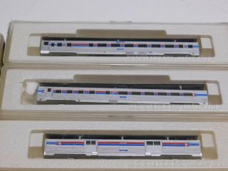 Z Scale - Marklin Mini - Club - Set of (16) Amtrak Passenger Train Car Bodies 7