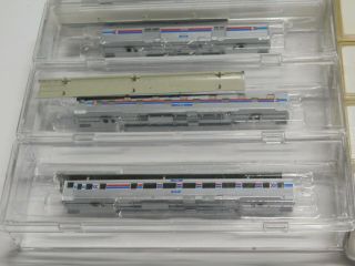 Z Scale - Marklin Mini - Club - Set of (16) Amtrak Passenger Train Car Bodies 8