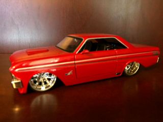 Jada Big Time Muscle 1/24 1:24 1964 Ford Falcon Red Pro Street Loose