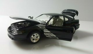 1/18 Testors 1994 Ford Shinoda Boss Mustang Black \ Silver 1/18