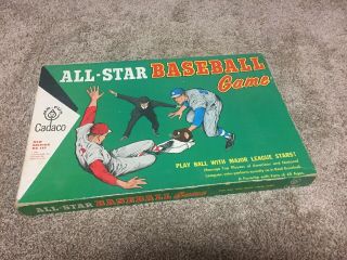 1962 Cadaco ALL STAR BASEBALL BOARD GAME With game disks 2