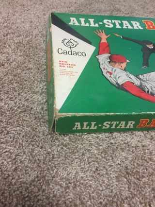 1962 Cadaco ALL STAR BASEBALL BOARD GAME With game disks 4