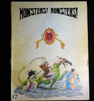 Monsters Monsters Tunnels And Trolls First Printing 1976 Metagaming Concepts