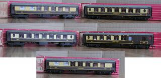 Five Cars - Hornby Dublo " Oo " Scale Pullmans With Boxs